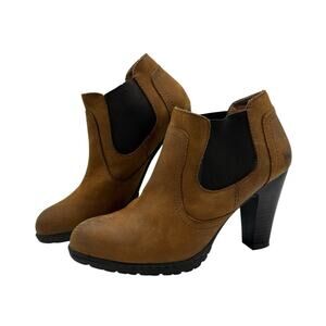 BOC Born Tonya Teak Short Boots Womens Size 7 Russet Brown Distressed